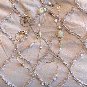 Necklace and earrings set